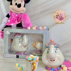 La bella y al bestia tetera y tasa  de colección