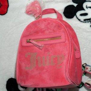 Bolso juicy color rosado - incluye llavero